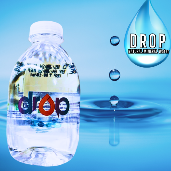 Drop Natural Mineral Water / luxury / Unique Bottle Design/24 per pack