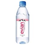 Evian Natural Mineral Water Pure Natural Mineral Water Bottle, 500 ml x 24